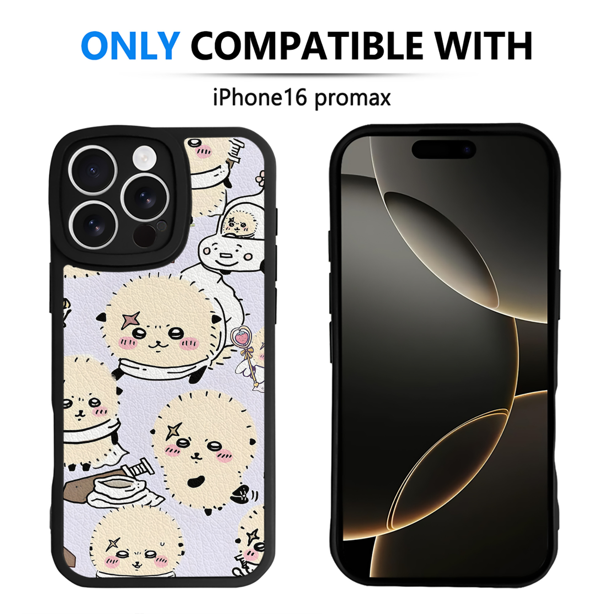 （画像用） ちいかわ Chii-kawa 【iPhone 16シリーズ対応】シリコンスマホケース（レザー調） 材質：シリコン